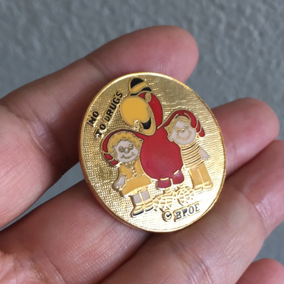 🖤Collectible No to Drugs BPOE Vtg pin - Picture 2 of 9